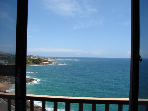 View from balcony in Salvador, Bahia